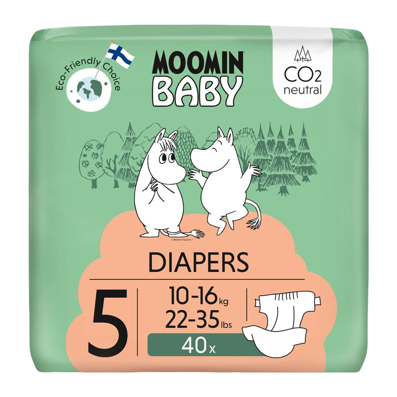 Moomin Baby Baby Diapers Size 5 (10-16Kg) 40pcs