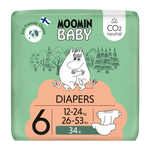 Moomin Baby Baby Diapers Size 6 (12-24Kg) 34pcs