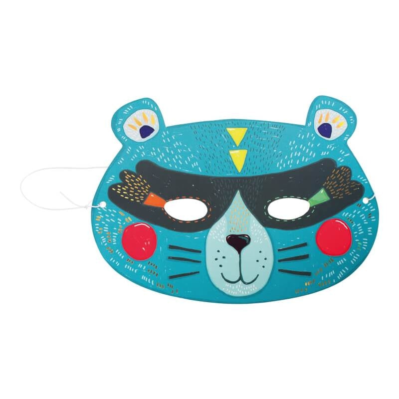 Moulin Roty Les Broc & Rolls 6-Piece Card Masks for Boys 22x16.5cm