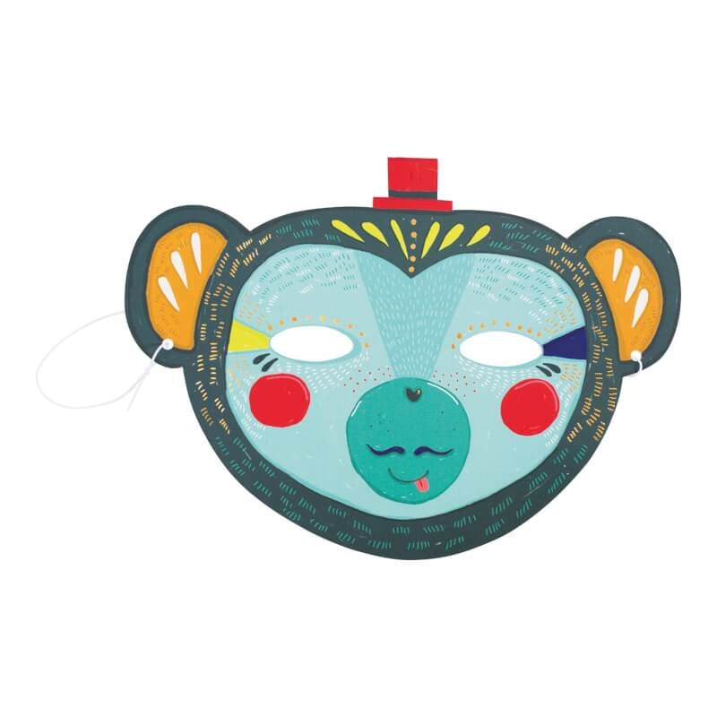 Moulin Roty Les Broc & Rolls 6-Piece Card Masks for Boys 22x16.5cm