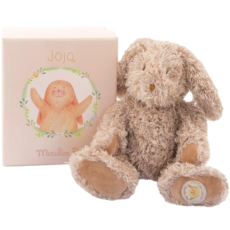 Moulin Roty Vite un Calin Jojo Baby Rabbit in a Box 23cm