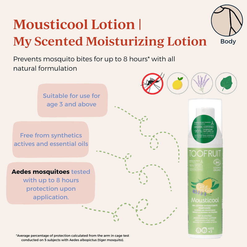 TOOFRUIT Mousticool Ma Lotion hydratante parfumée | My Scented Moisturizing Lotion (Anti-Mosquito)