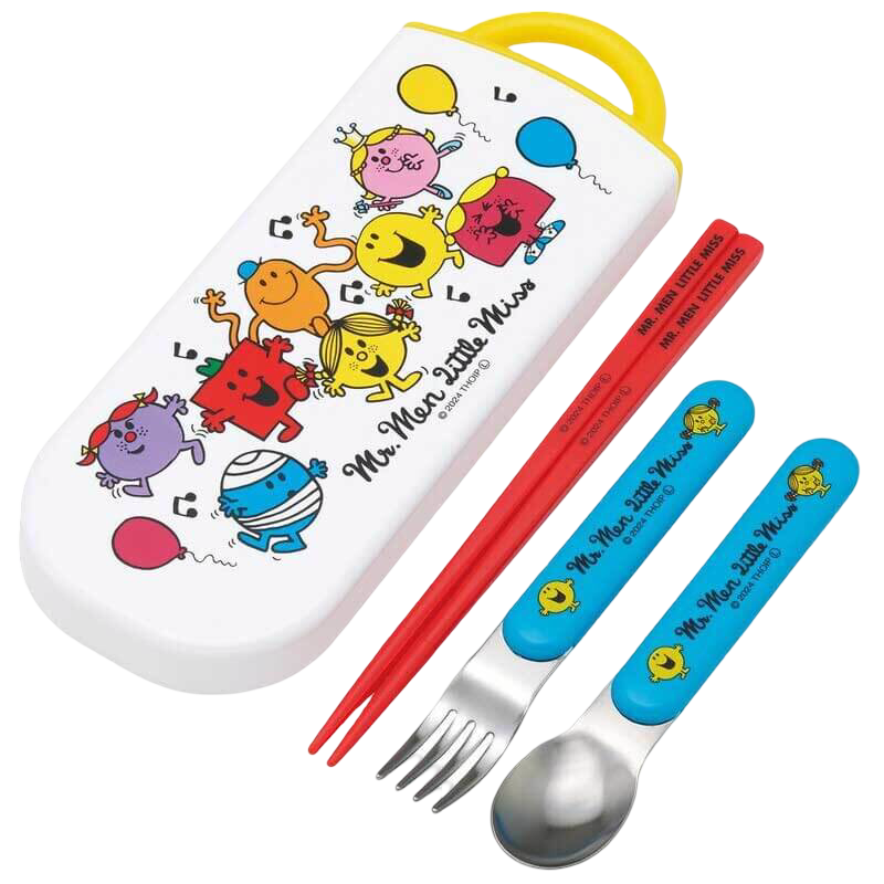Skater Mr Men Little Miss On-The-Go Cutlery Set