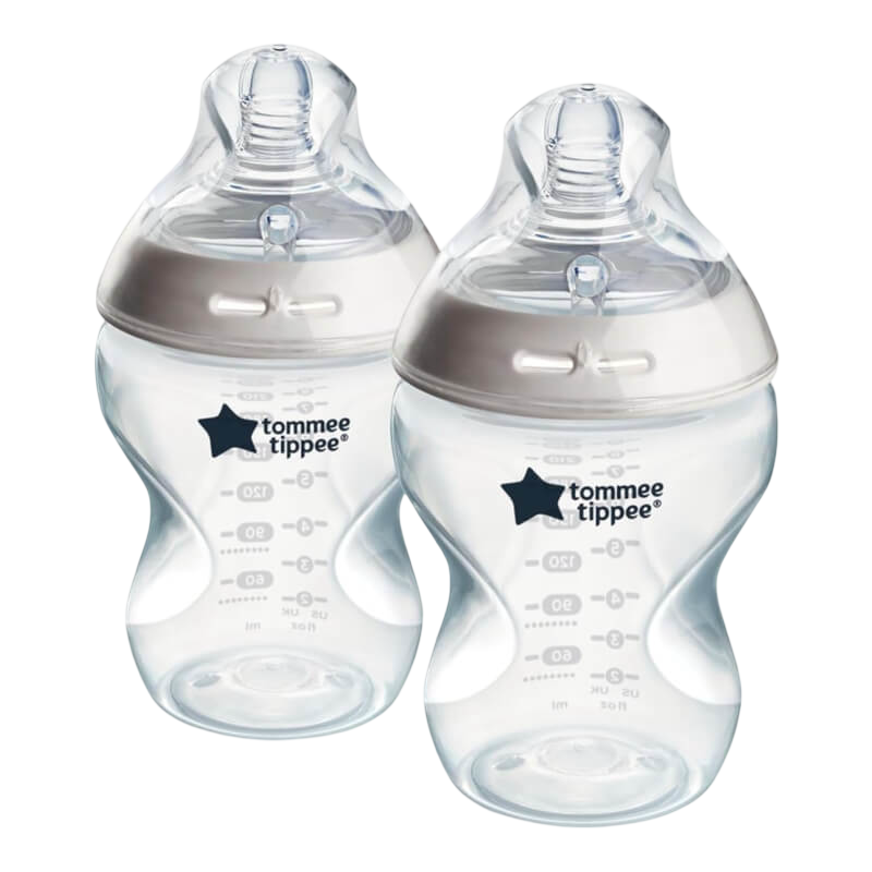Tommee Tippee Natural Start™ PP Bottle 260ml with Medium Flow Teat 2-Pack