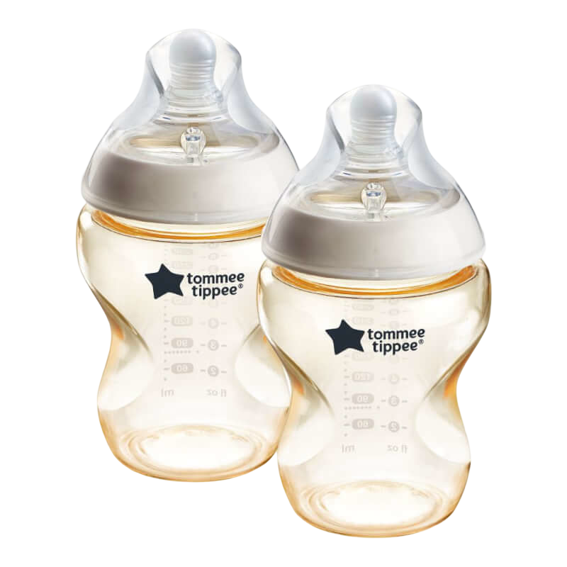 Tommee Tippee Natural Start™ PPSU Bottle 260ml with Medium Flow Teat 2-Pack