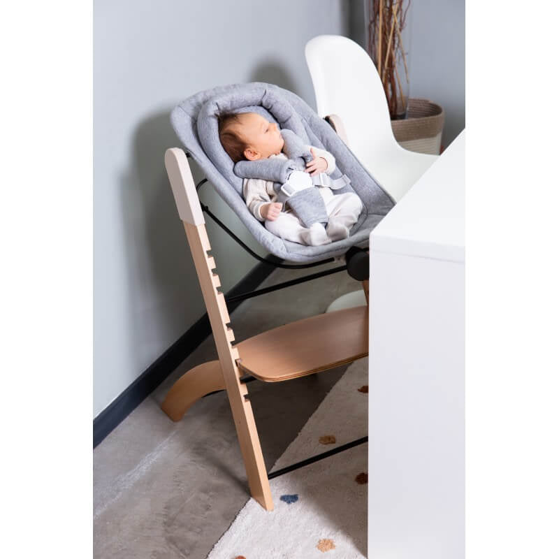 Childhome Newborn Seat for Evosit - Jersey / Black Frame