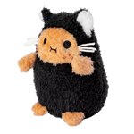 Noodoll Black Kitty Ricespud Mini Sitting Plush Toy