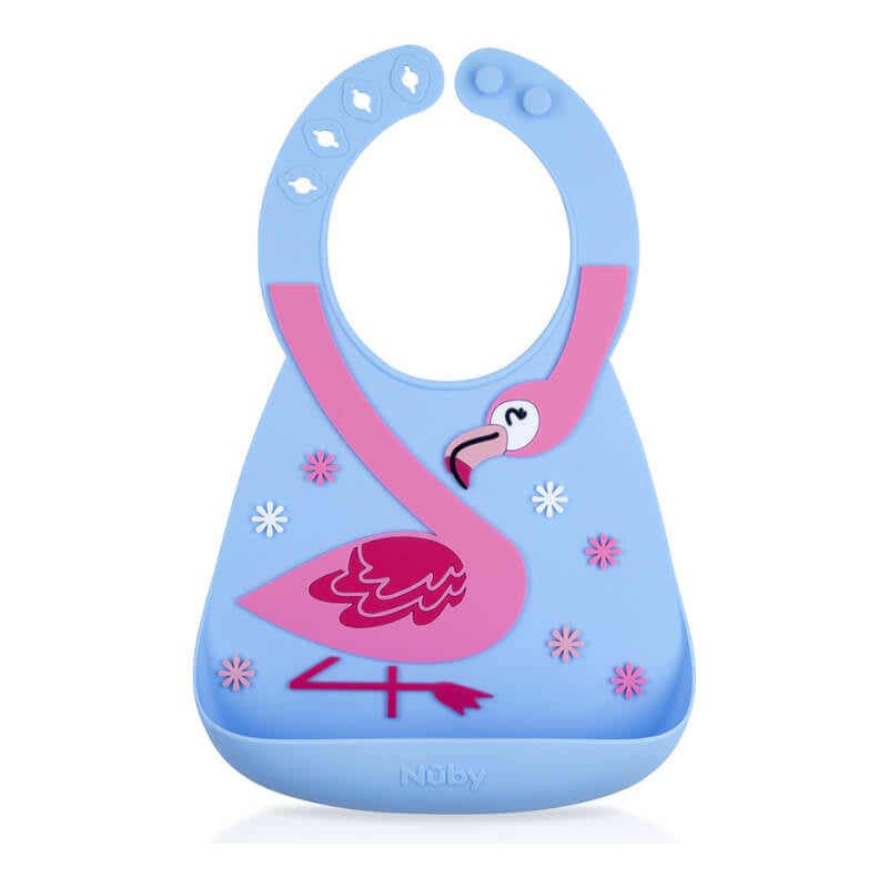 Nuby On-the-Go 3D Silicone Bib