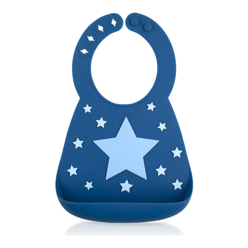 Nuby On-the-Go 3D Silicone Bib