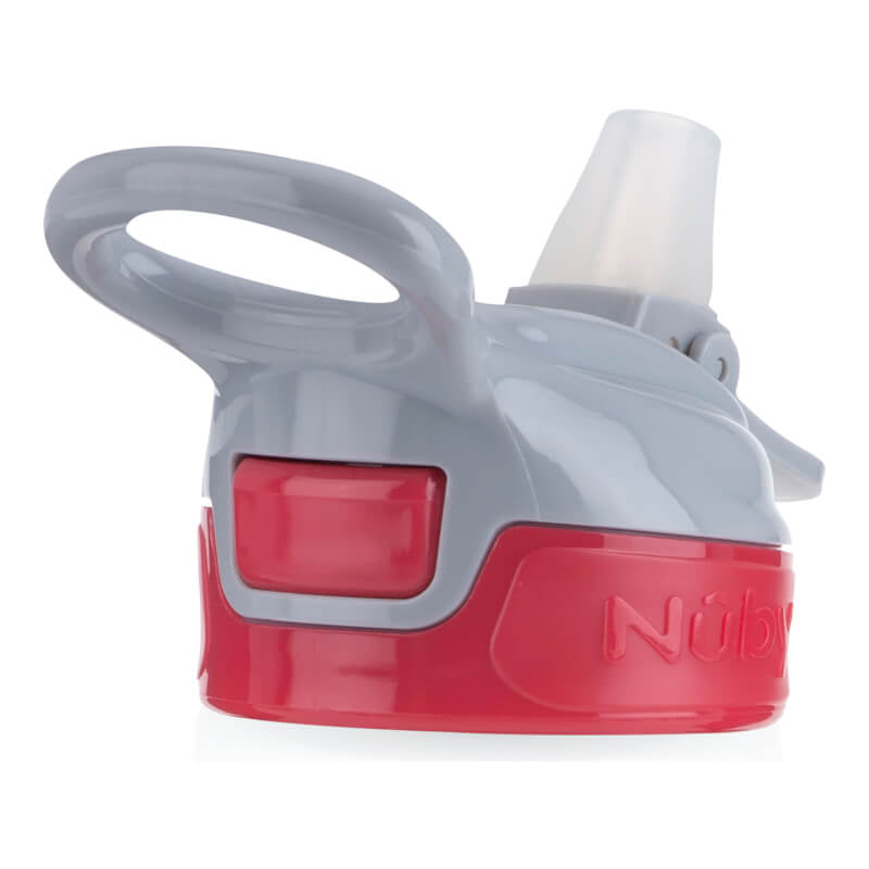 Nuby Soft Spout On the Go Sports Bottle with Push Button 360ml - Red
