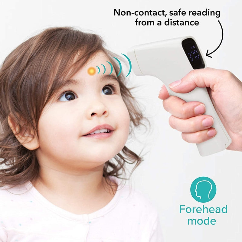 Nuby White Easy Handle Non-Contact Infrared Thermometer