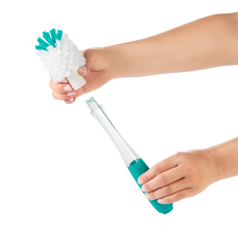 OXO Tot Soap Dispensing Bottle Brush With Stand - Teal