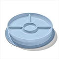 OXO Tot Stick & Stay Suction Divided Plate