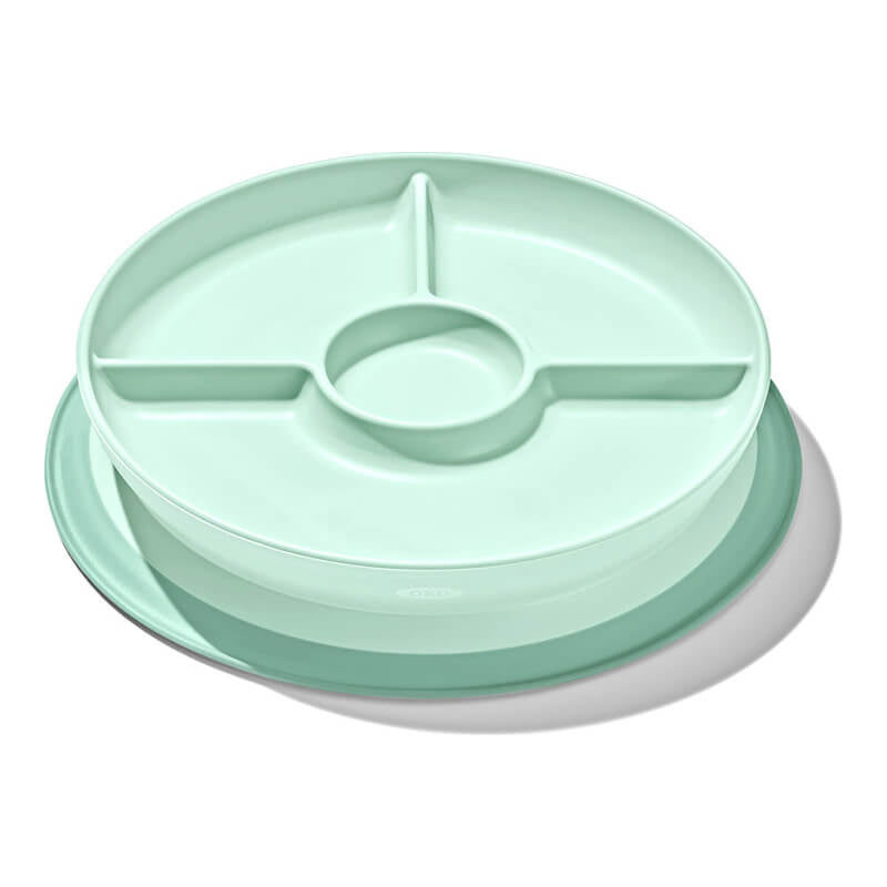 OXO Tot Stick & Stay Suction Divided Plate