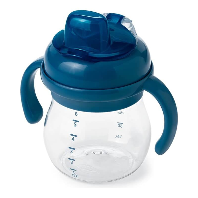 OXO Tot Transitions Soft Spout Sippy Cup with Removable Handles 6 oz