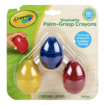 Crayola Palm Grasp Egg Crayons - 3-Pack