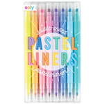 Ooly Pastel Liners Double-Ended Pastel Markers - Set of 8