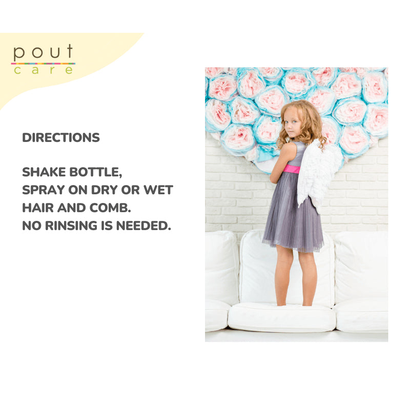 pout Care Peaches &Cream Natural Detangler - 200ml