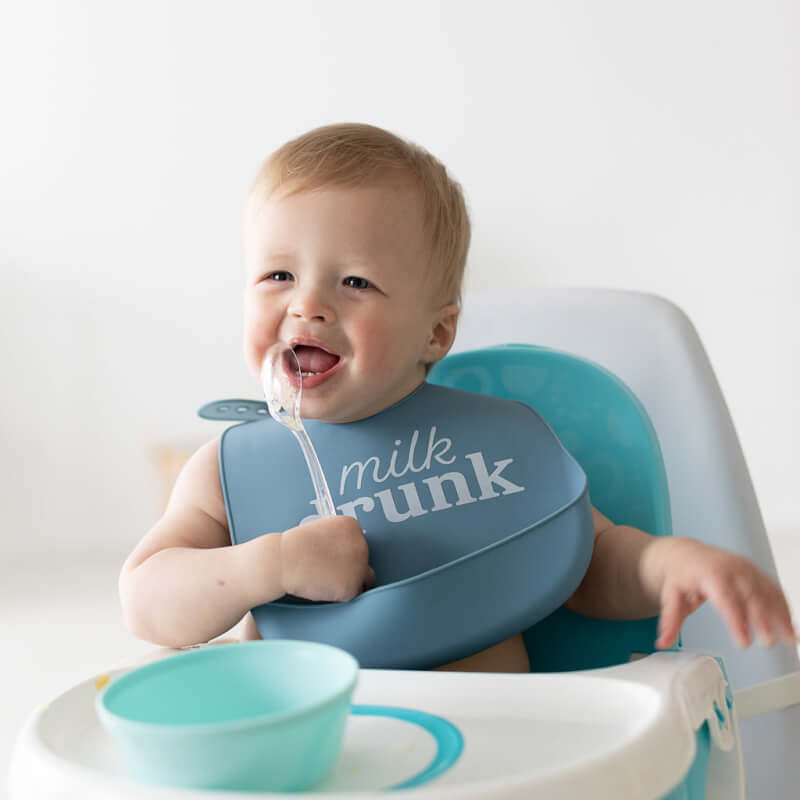Pearhead Silicone Bib - Milk Drunk - 2-Pack