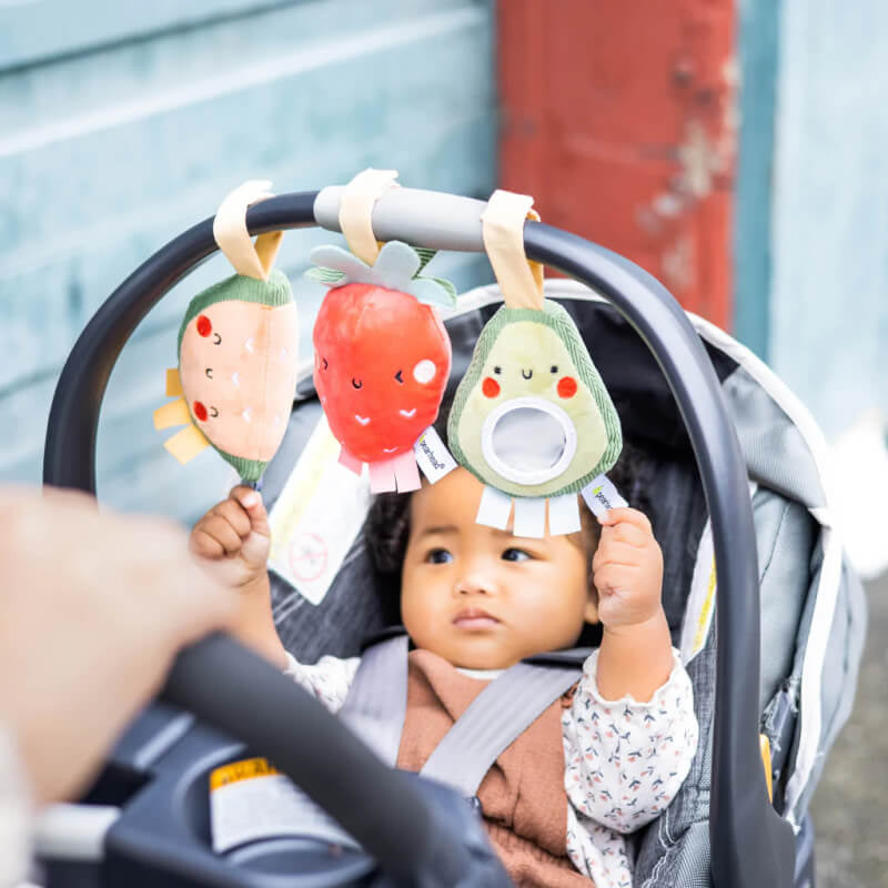Pearhead Stroller Toy - Fruit - 3-Pack