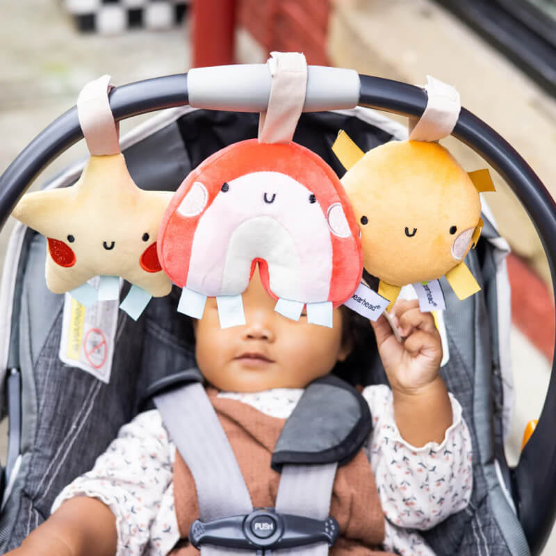 Pearhead Stroller Toy - Rainbow - 3-Pack