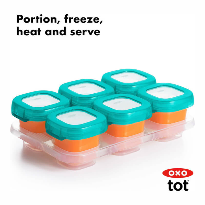 OXO Tot Plastic Baby Blocks™ - Teal 6x2oz