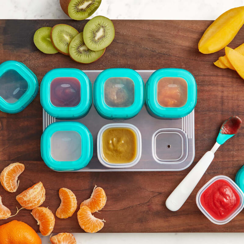 OXO Tot Plastic Baby Blocks™ - Teal 6x2oz