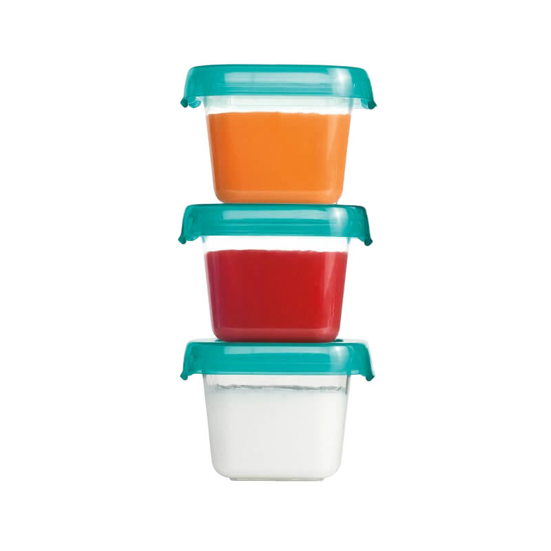 OXO Tot Plastic Baby Blocks™ - Teal - 3 x 2oz