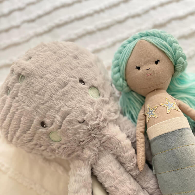 Bubble Plush - Inky the Grey Octopus