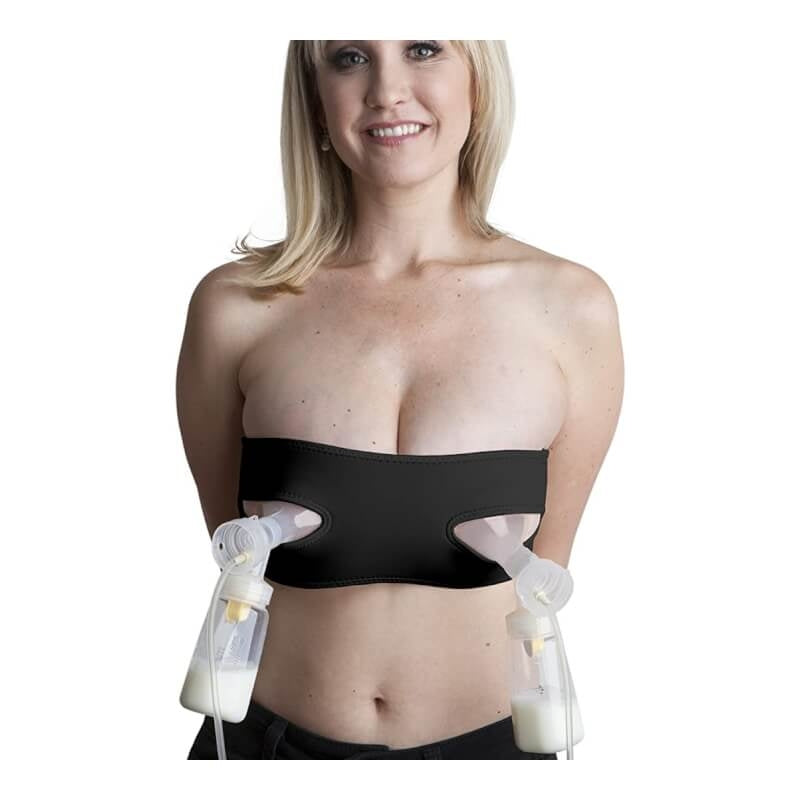 LaVie Pump Strap Hands-Free Pumping & Nursing Bra - Black