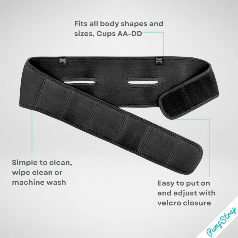 LaVie Pump Strap Hands-Free Pumping & Nursing Bra - Black