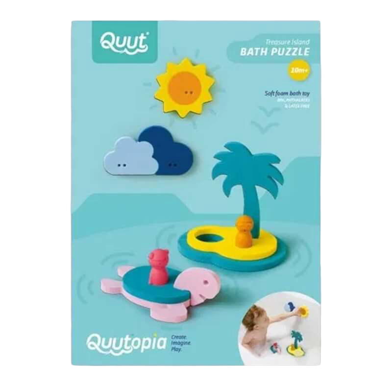 Quut Toys Quutopia Bath Puzzle - Treasure Island