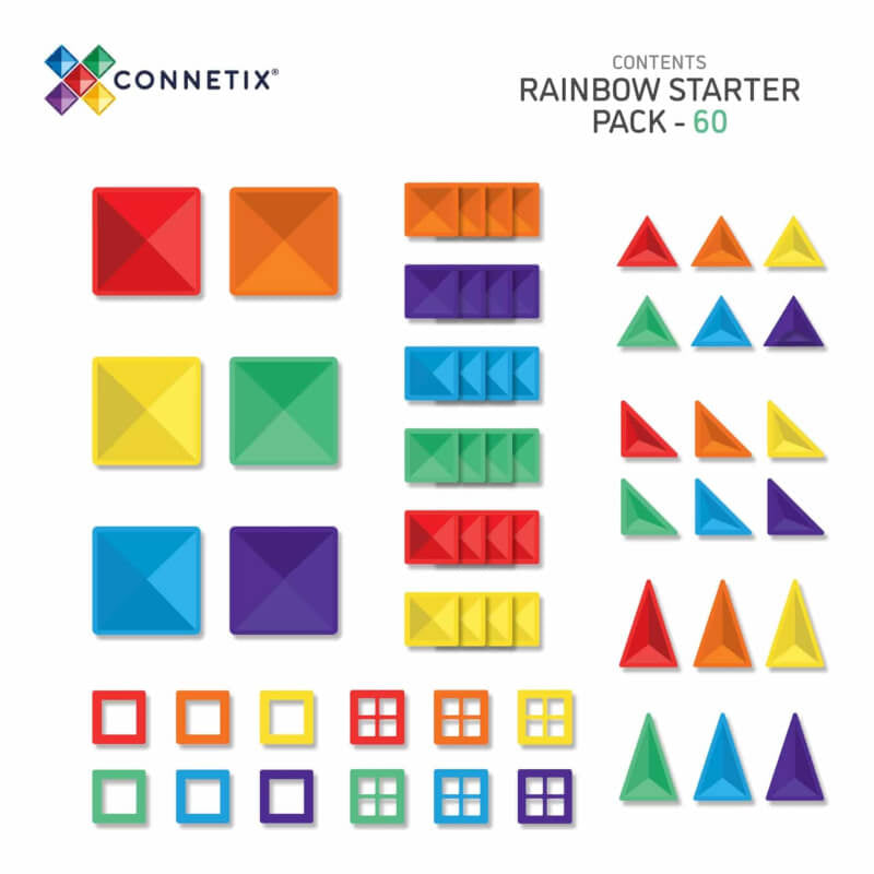 Connetix Rainbow Starter Pack 60 pc