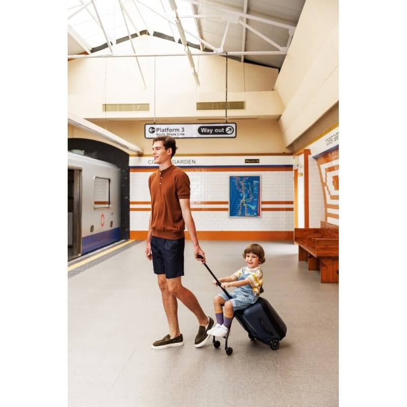 Micro Scooter Ride On Luggage Eazy Weekender - Dark Blue