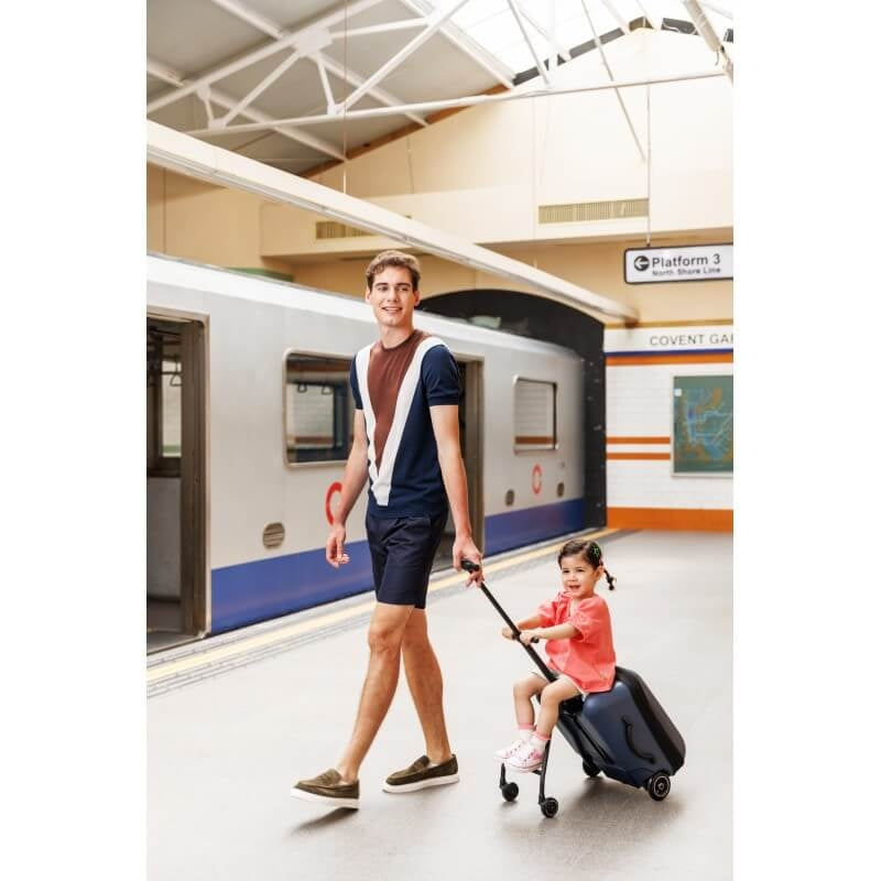 Micro Scooter Ride On Luggage Eazy Weekender - Dark Blue