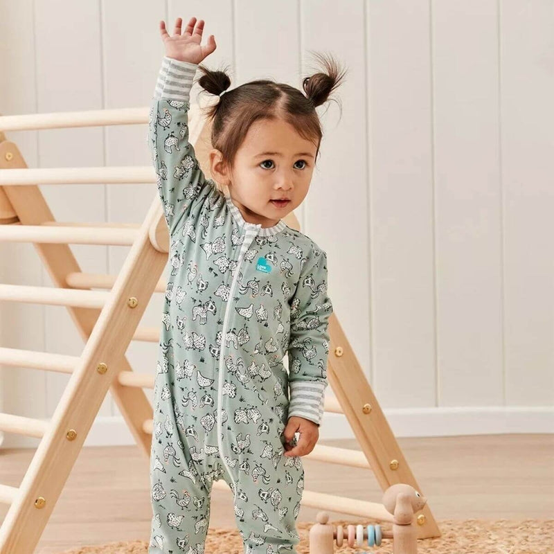 Love to Dream Romper L/S Footless Original Chicken Run Olive / Newborn