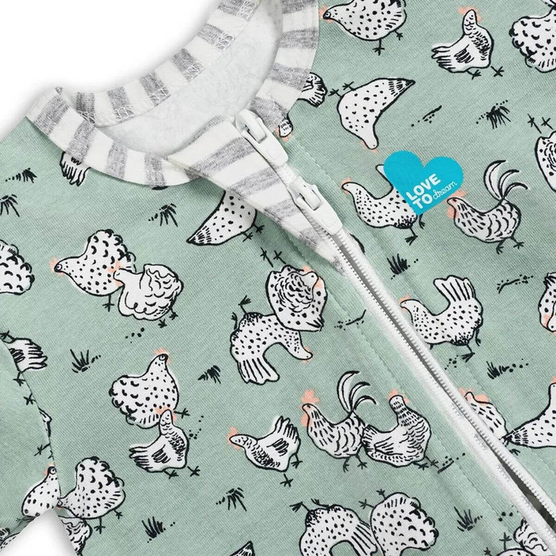 Love to Dream Romper L/S Footless Original Chicken Run Olive / Newborn