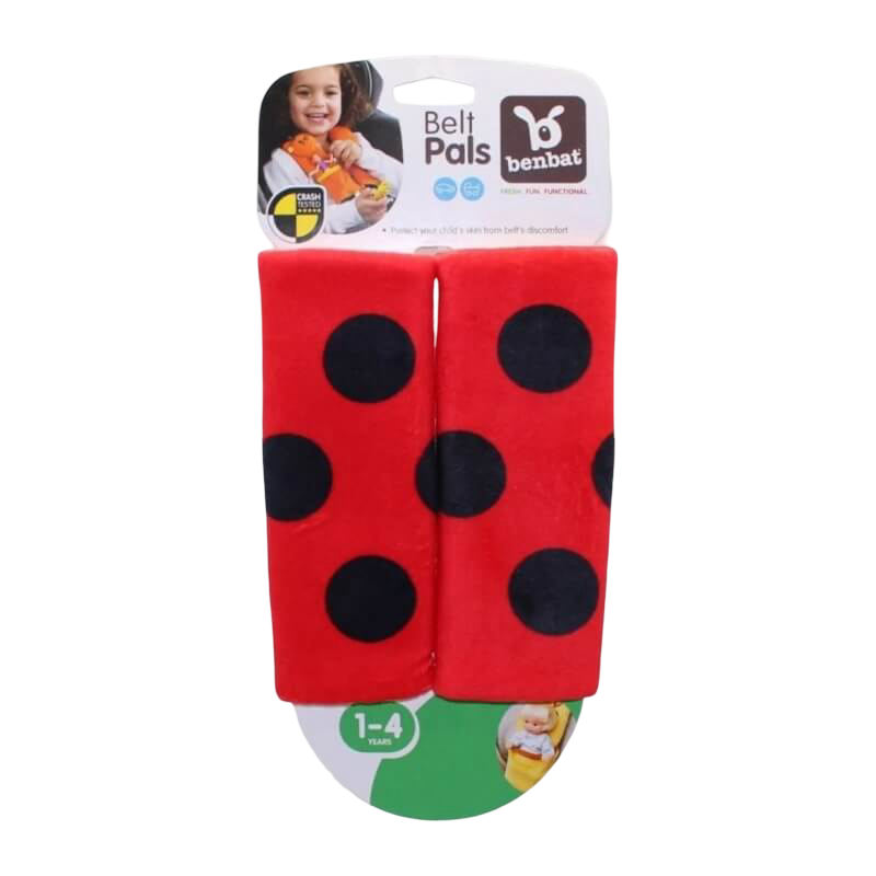 BenBat Seat Belt Pals 1-4yrs - Ladybug