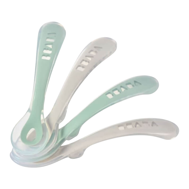 Beaba  2nd Stage Silicone Weaning Spoons - 4 Pack