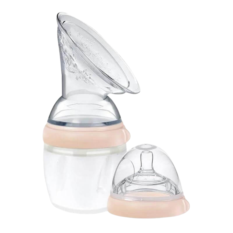 Haakaa Silicone Breast Pump & Bottle Top Set 160ml - Nude