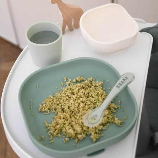 Beaba Curved Silicone Suction Meal Set