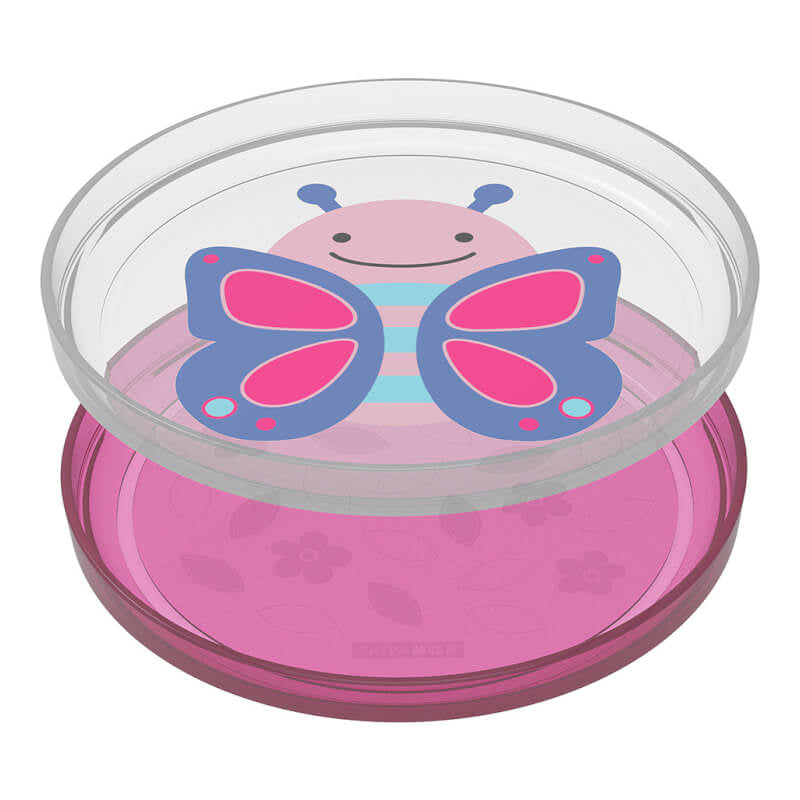 Skip Hop Zoo Smart Serve Non-Slip Plates - 2 Pack