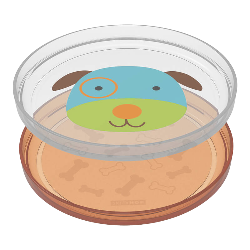 Skip Hop Zoo Smart Serve Non-Slip Plates - 2 Pack