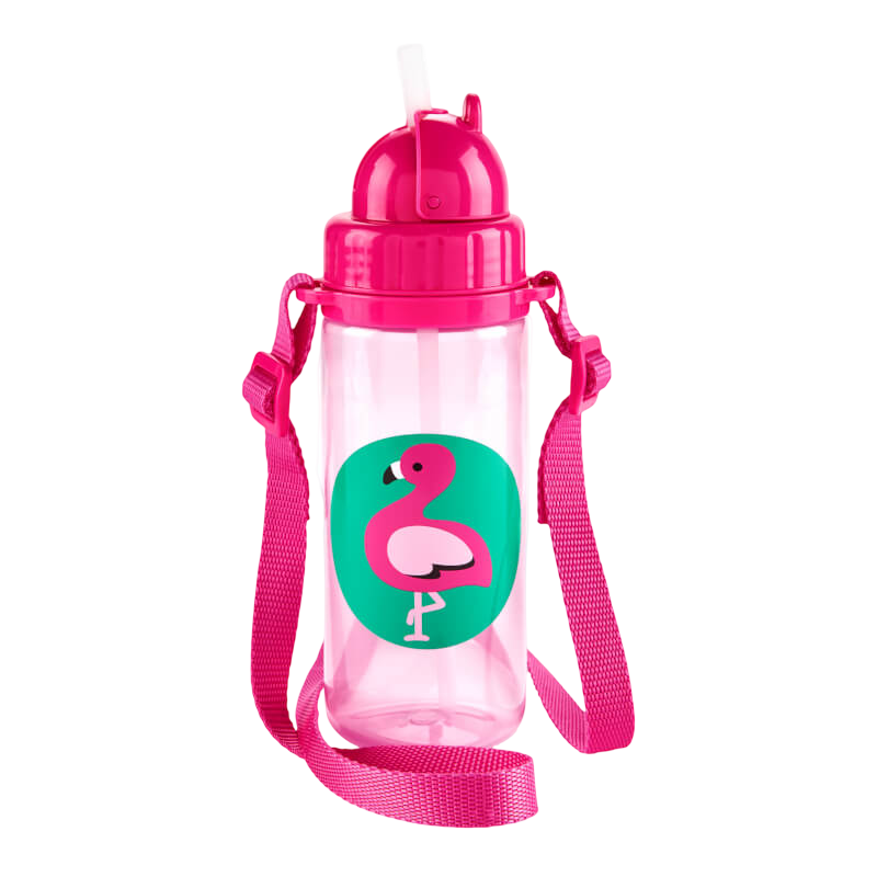 Skip Hop Zoo Straw Bottle with Shoulder Strap