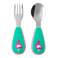 Skip Hop Zootensils Fork & Spoon - Flamingo