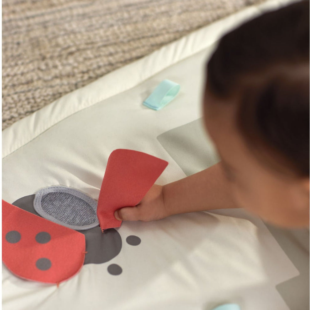 Skip Hop Geometric Wonders Activity Gym (With Crocodile Tummy Time Mirror)