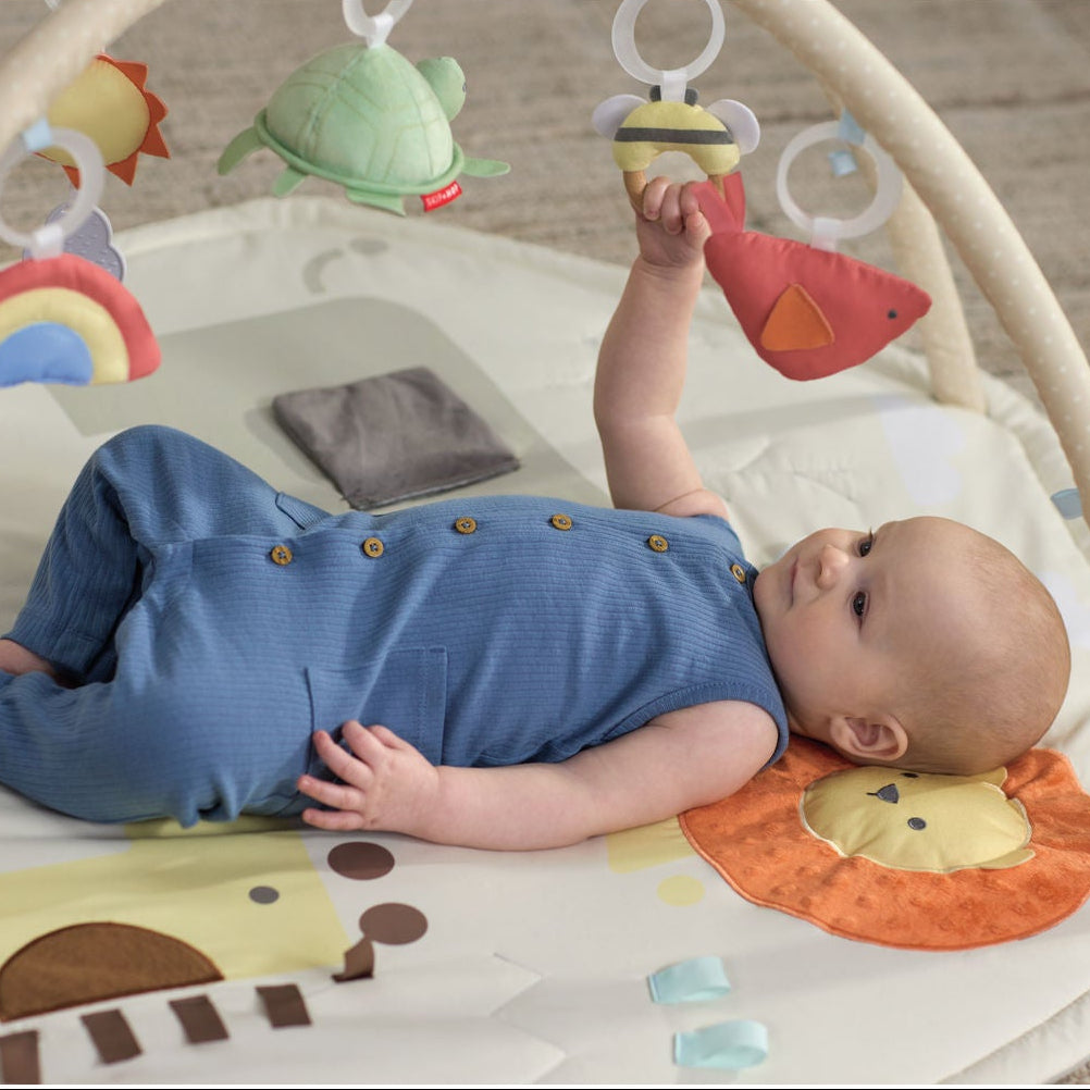 Skip Hop Geometric Wonders Activity Gym (With Crocodile Tummy Time Mirror)