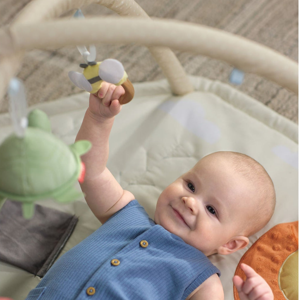 Skip Hop Geometric Wonders Activity Gym (With Crocodile Tummy Time Mirror)