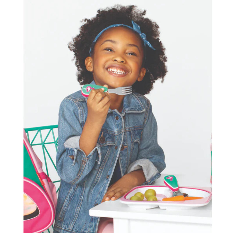 Skip Hop Zootensils Fork & Spoon - Flamingo
