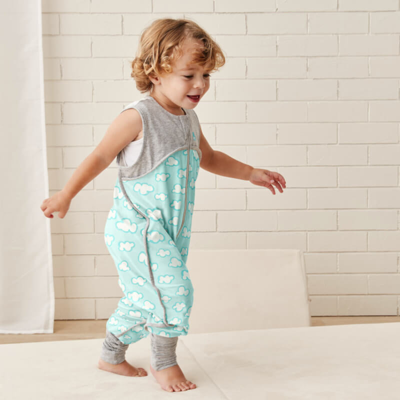 Love to Dream Sleep Suit Organic Lite - Turquoise 0.2 Tog